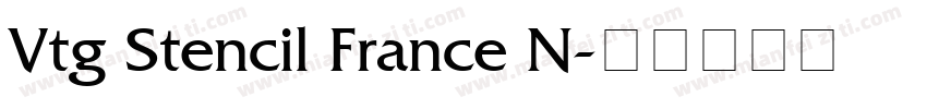 Vtg Stencil France N字体转换